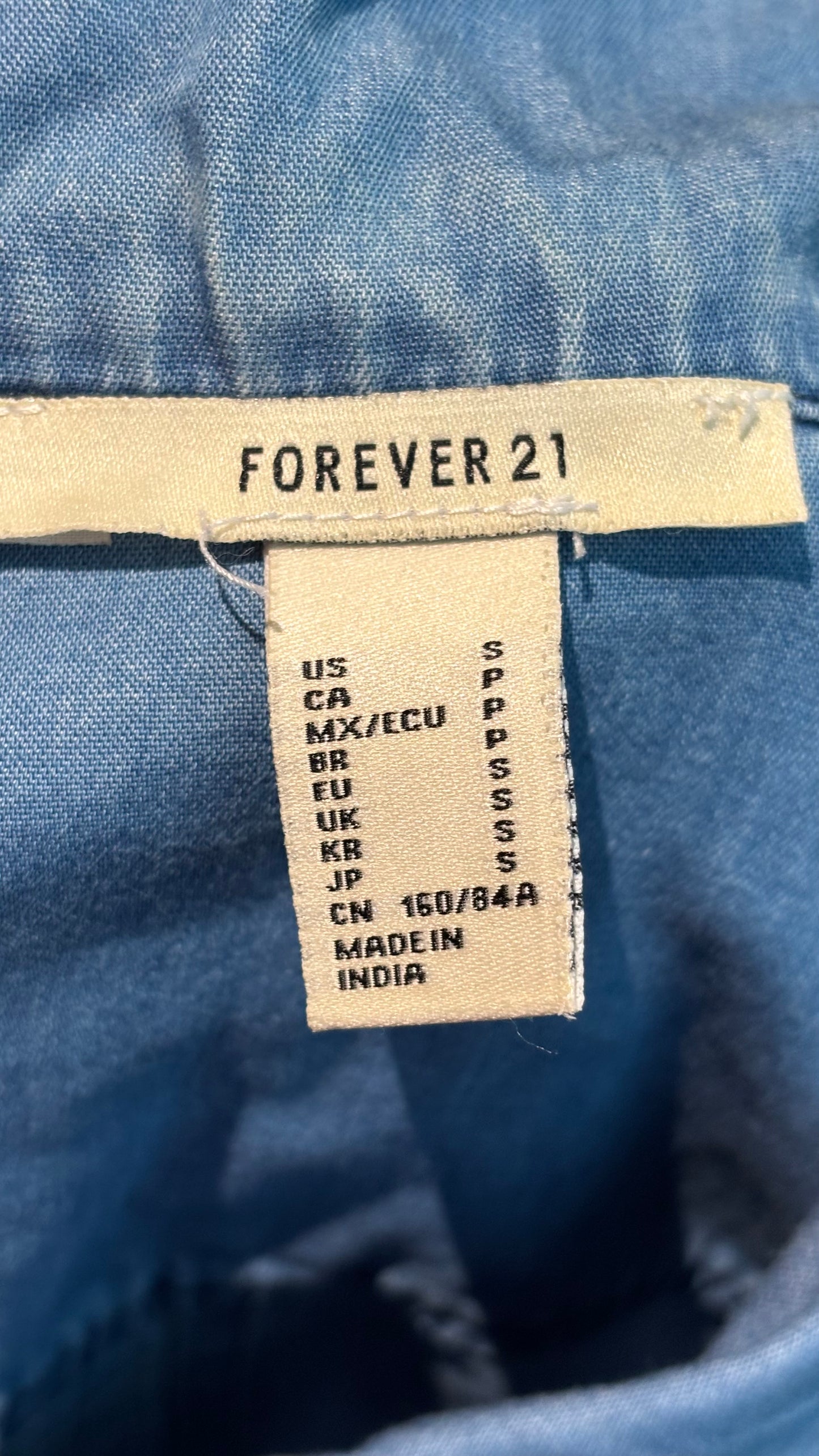 Forever 21 Women’s Embroidered Top (Size S)