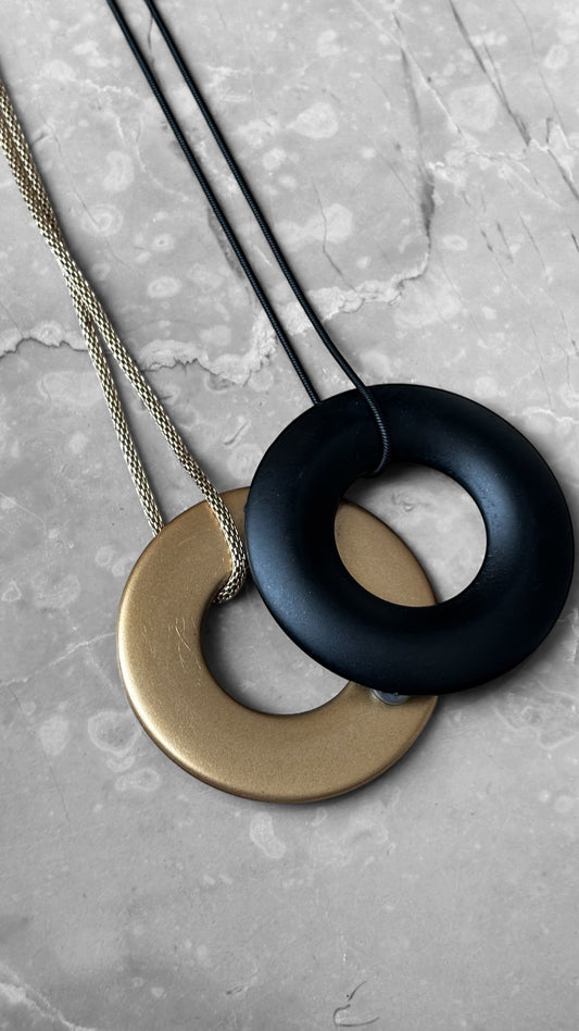 Statement Red and Gold Necklace