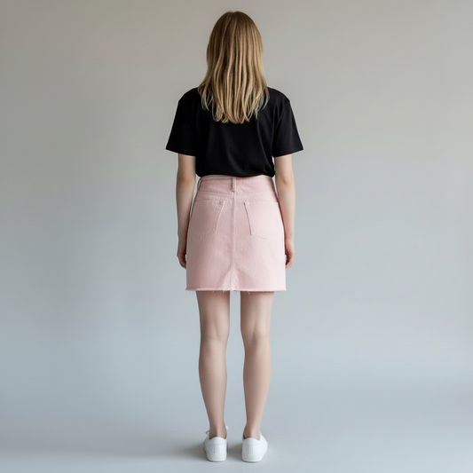 JEN7 Women's Pinteresty Denim Skirt (Size S)