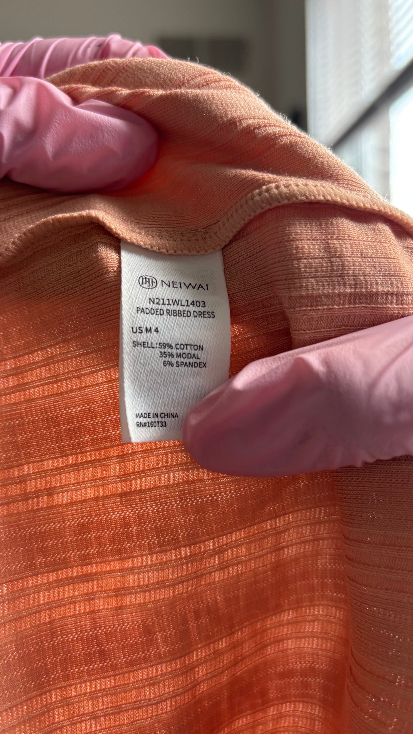 NEIWAI Women's Casual Ribbed Dress (Size M)