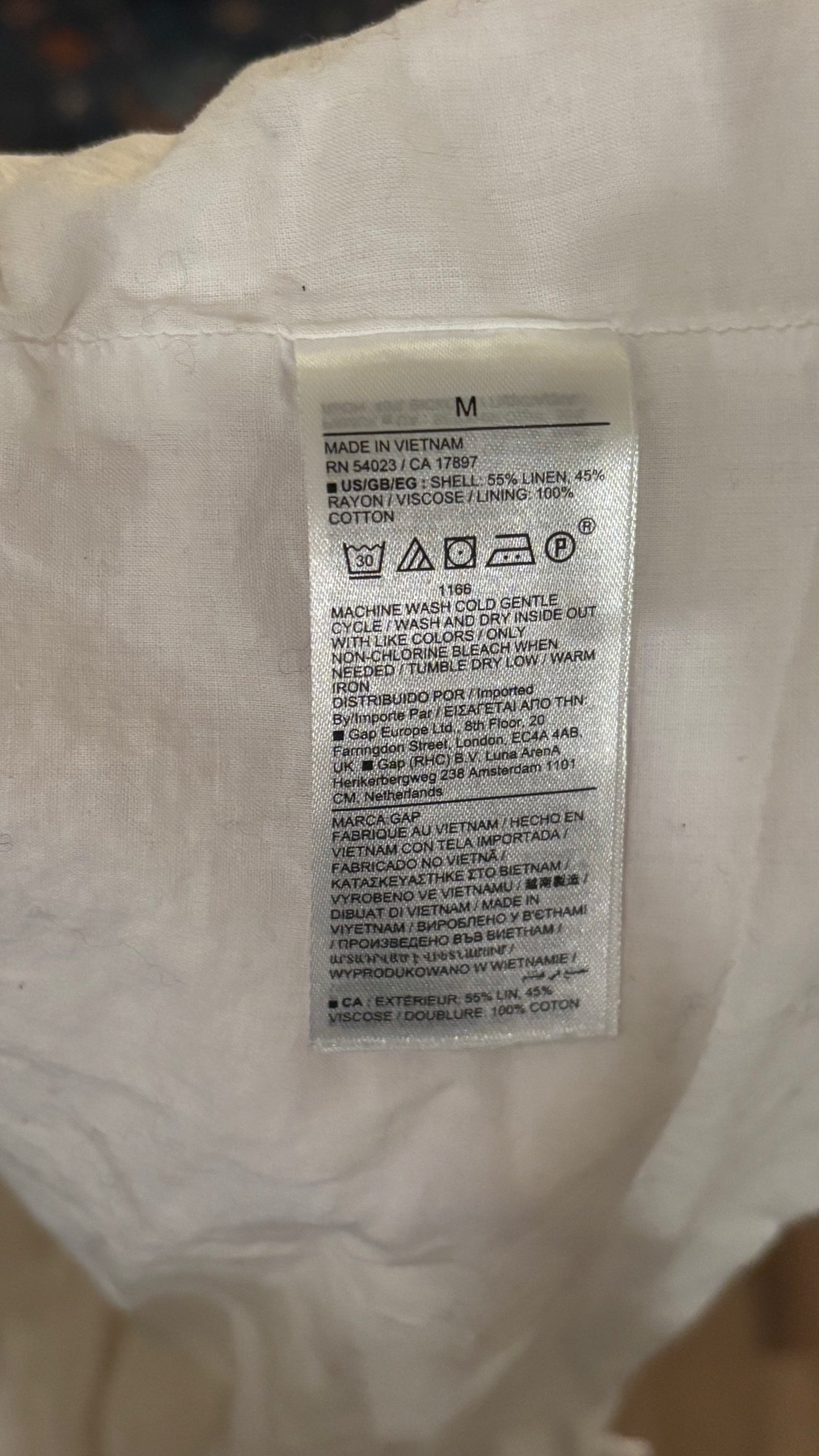 GAP Women's Breezy Linen Blend Top (Size M)