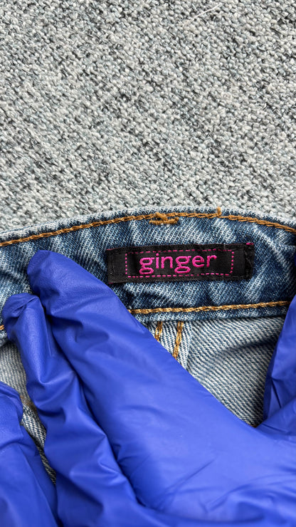 Ginger Women’s Embroidered Distressed Jeans (Size XS)
