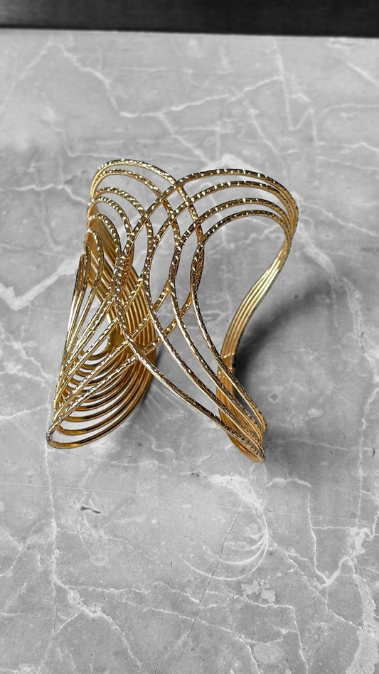 Dainty Golden Cuff Bangle/Arm Band