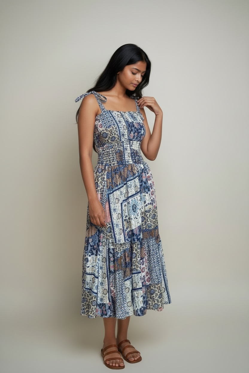 Unbranded Women’s Patchwork Dress (Size XS)