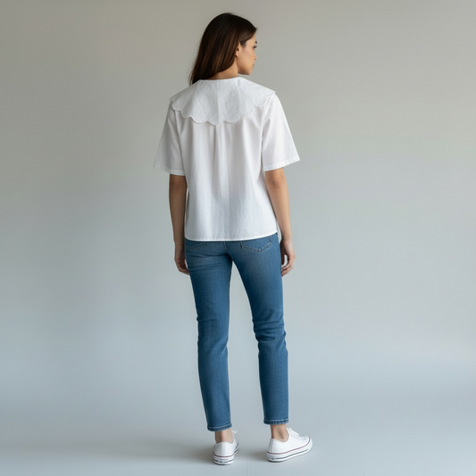 H&M Women’s Statement Collar Top (Size S/M)