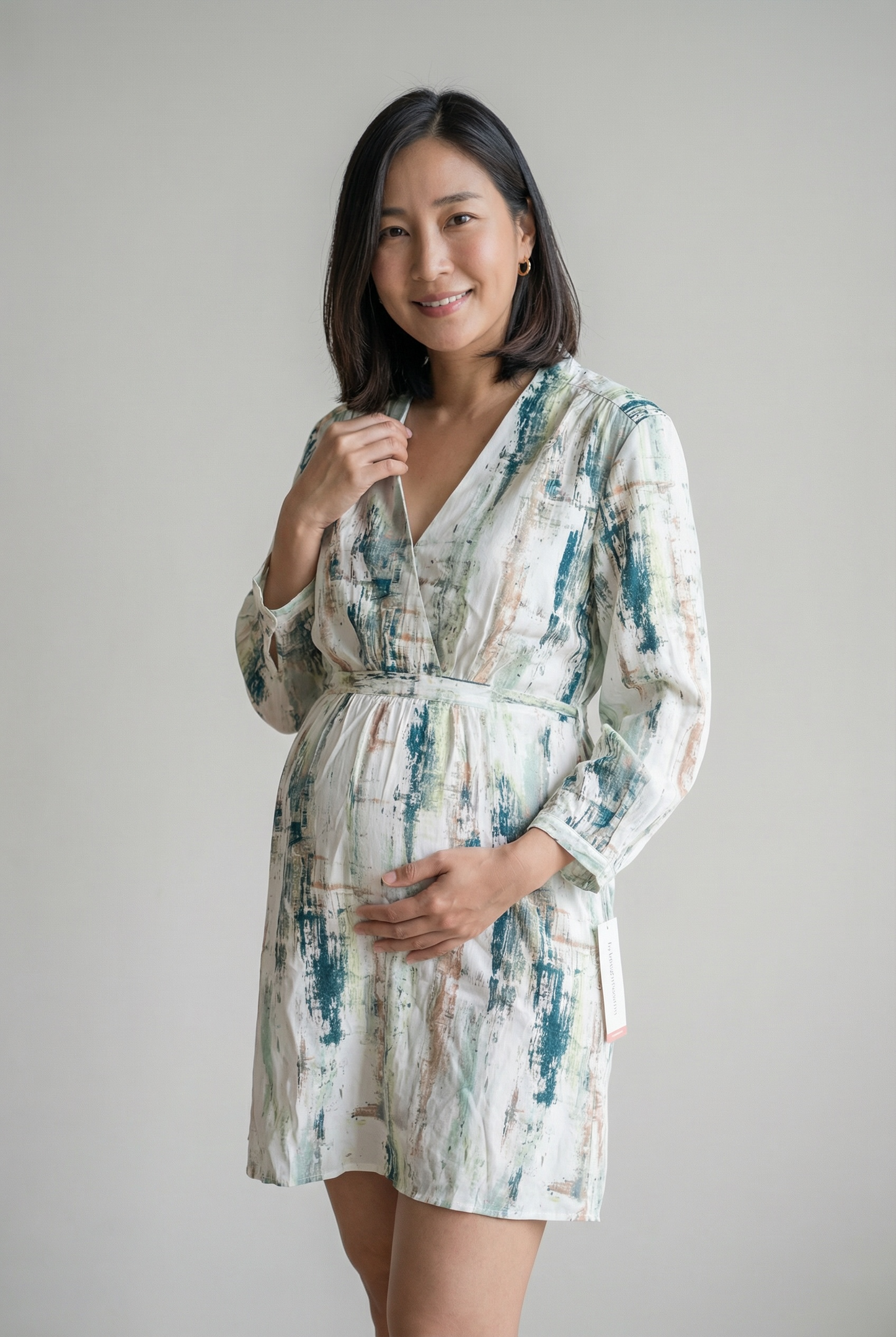 Liz Lange Maternity Women’s Abstract Print Dress (Size M)