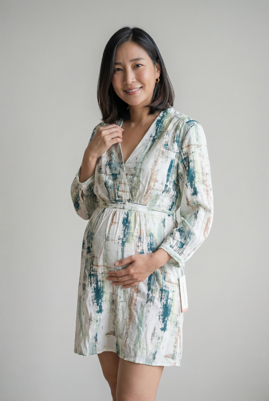 Liz Lange Maternity Women’s Abstract Print Dress (Size M)