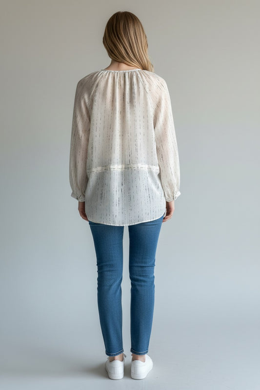 Primark Women’s V-Neck Peplum Top (Size M/L)