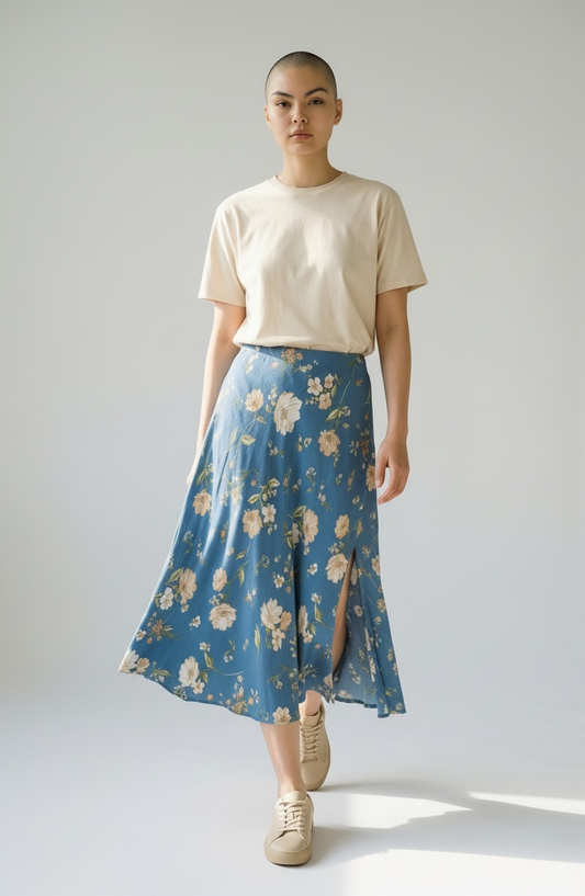 THE WORKSHOP Women’s Floral Skirt (Size L)