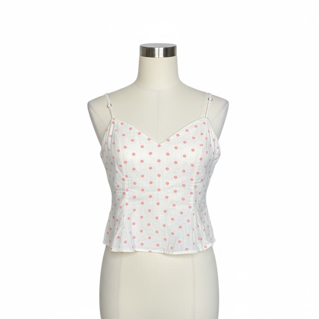 Zara Women's Polka Dot Top (Size S)