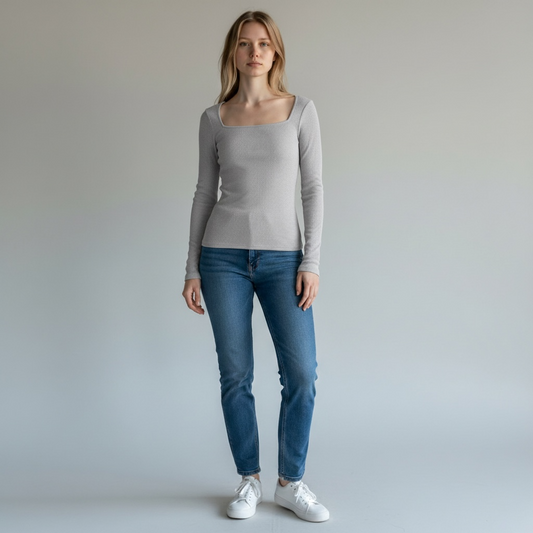 H&M Women's Ribbed Top (Size S)