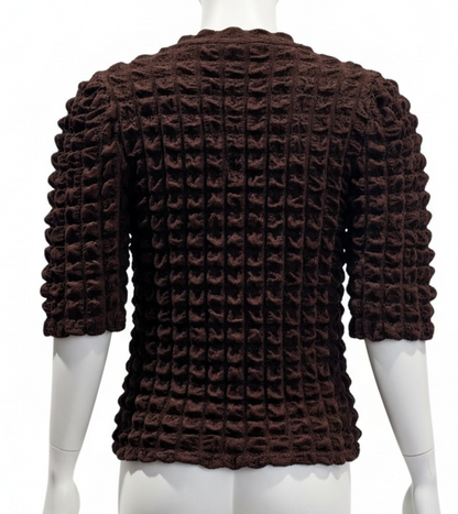 K.F.S Women's Popcorn Knit Top (Size L)