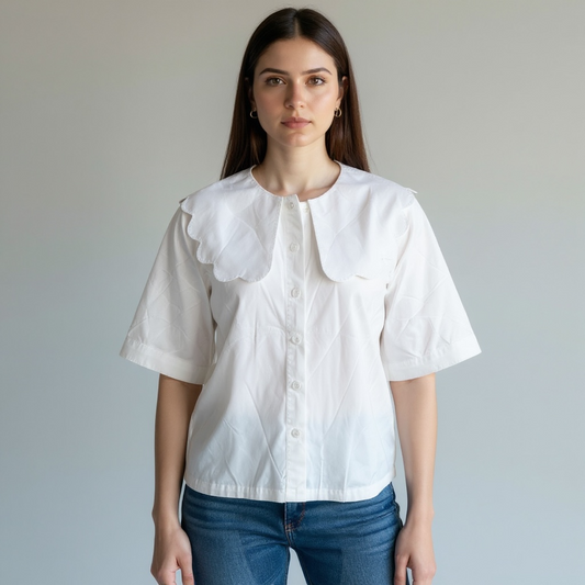 H&M Women’s Statement Collar Top (Size S/M)