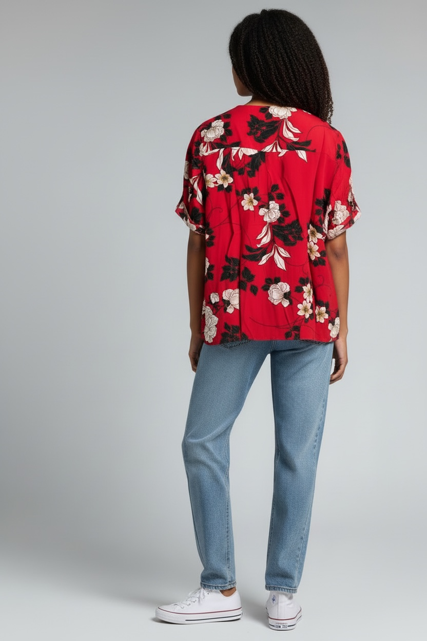 Springfield Women's Floral Top (Size M)