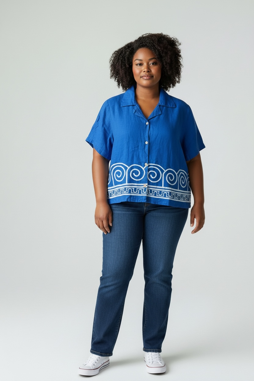 Unbranded Women’s Embroidered Top (Size XXL)