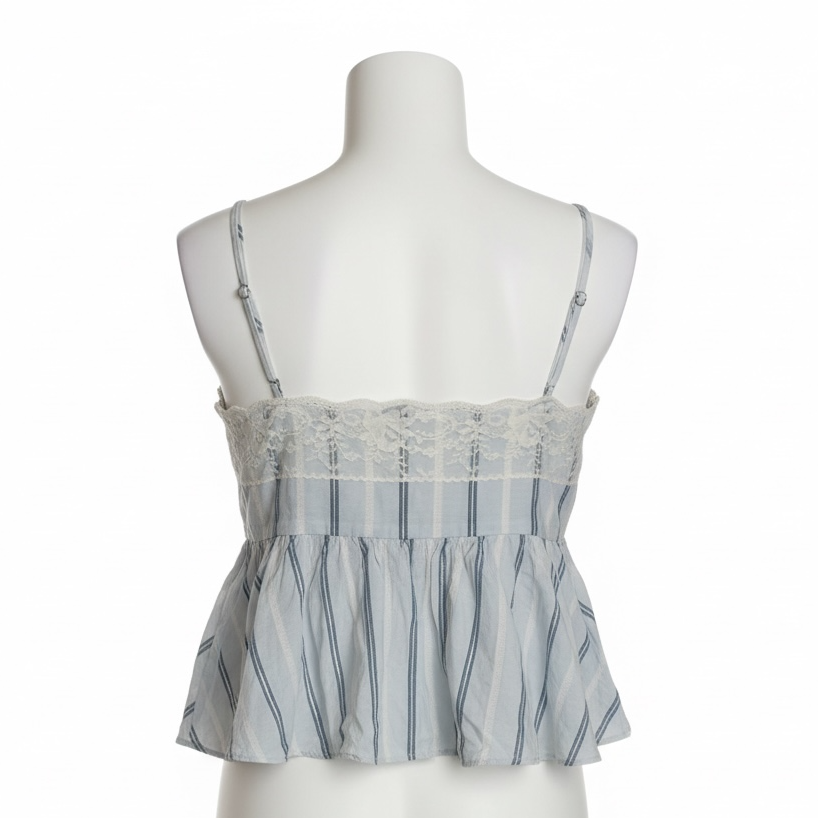 Zara Women's Striped Lacy Cami Top (Size M)