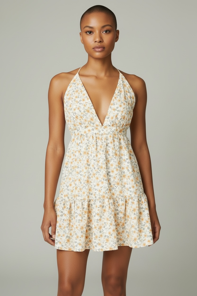 Camellia Women's Flirty Floral Dress (Size L)