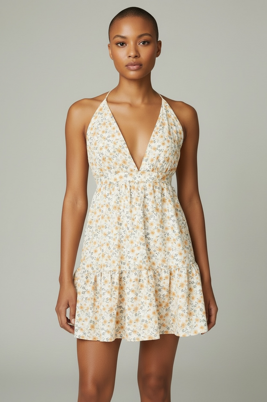 Camellia Women's Flirty Floral Dress (Size L)