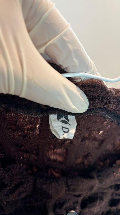 K.F.S Women's Popcorn Knit Top (Size L)