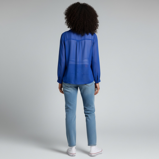 AND Women's Peter Pan Collar Top (Size M)