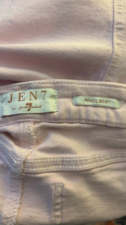 JEN7 Women's Pinteresty Denim Skirt (Size S)