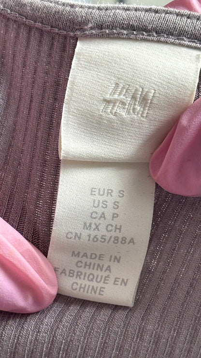H&M Women's Ribbed Top (Size S)