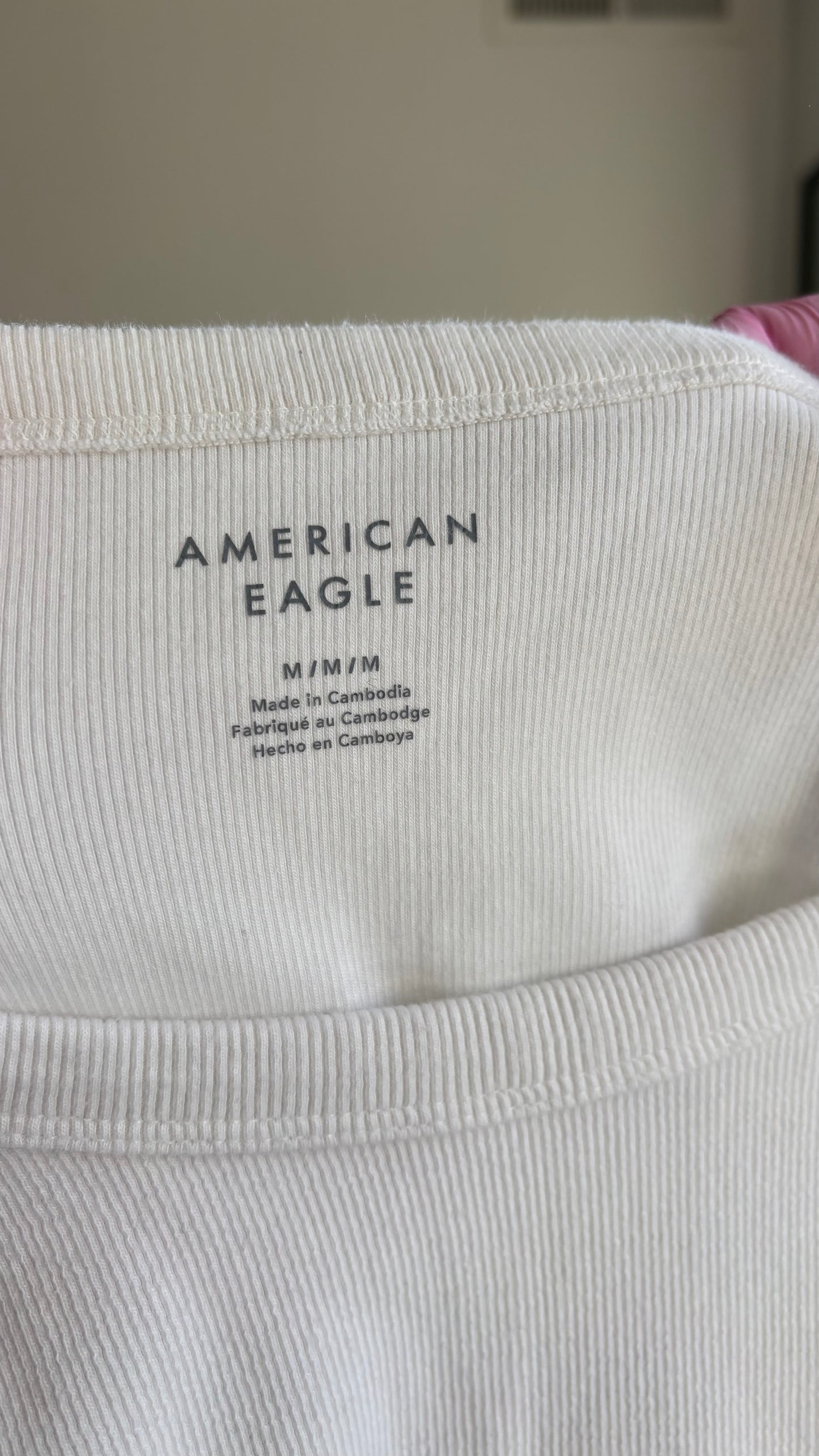 American Eagle Women's Ribbed Bodysuit (Size M)