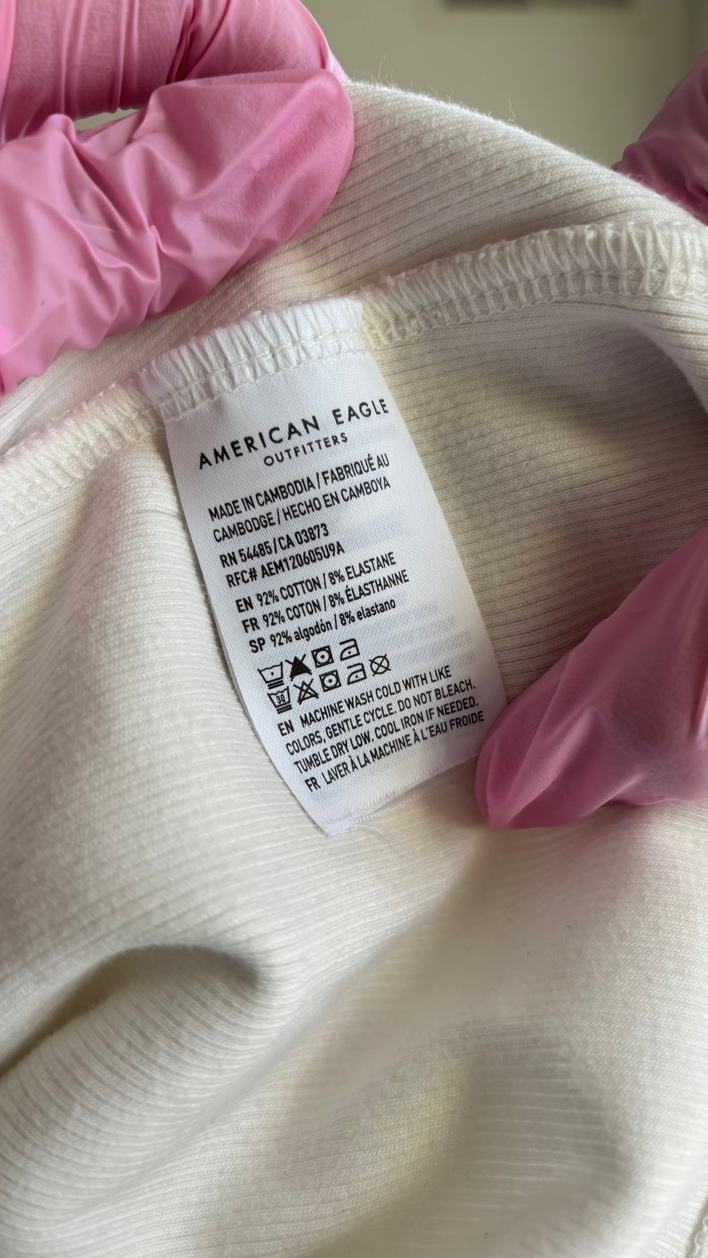 American Eagle Women's Ribbed Bodysuit (Size M)