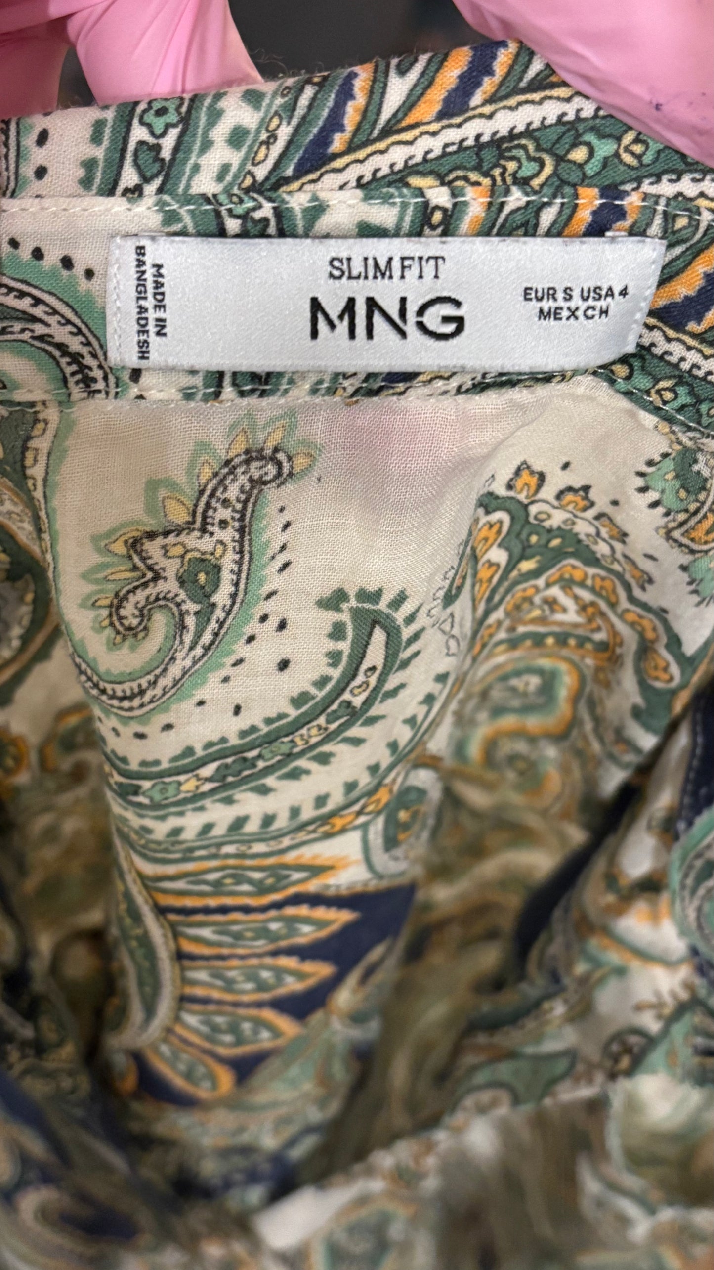 MNG (Mango) Vintagey Women's Top (Size S)
