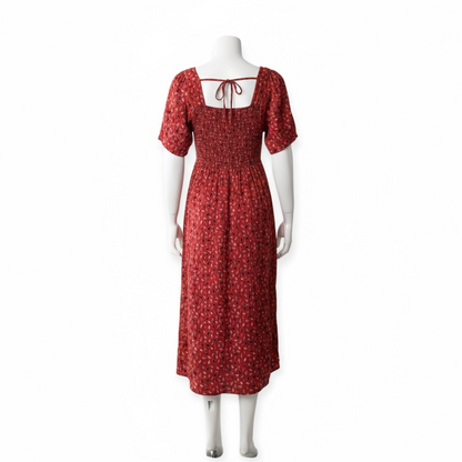 Women's Feminine Midi Dress (Size S)