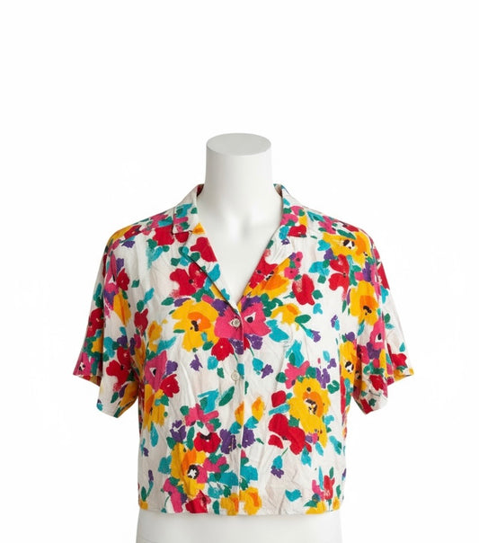 ZARA Women's Flirty Floral Top (Size M)
