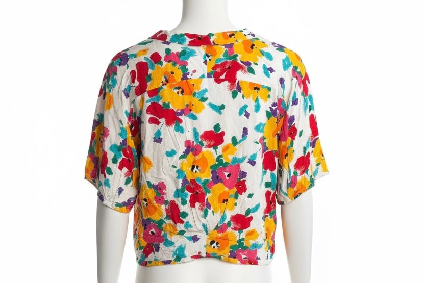 ZARA Women's Flirty Floral Top (Size M)