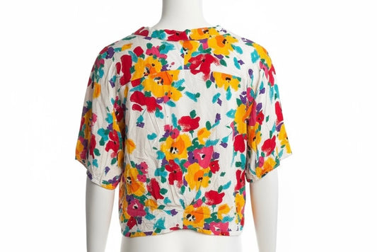 ZARA Women's Flirty Floral Top (Size M)