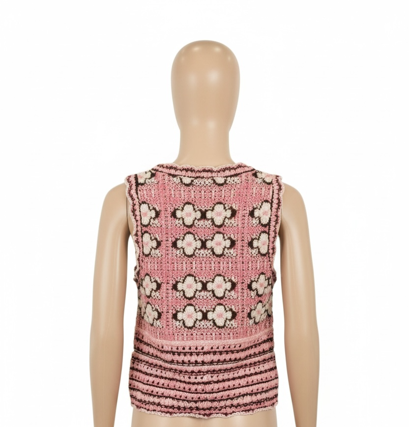 MONKL Women's Pinteresty Crochet Top (Size XS)