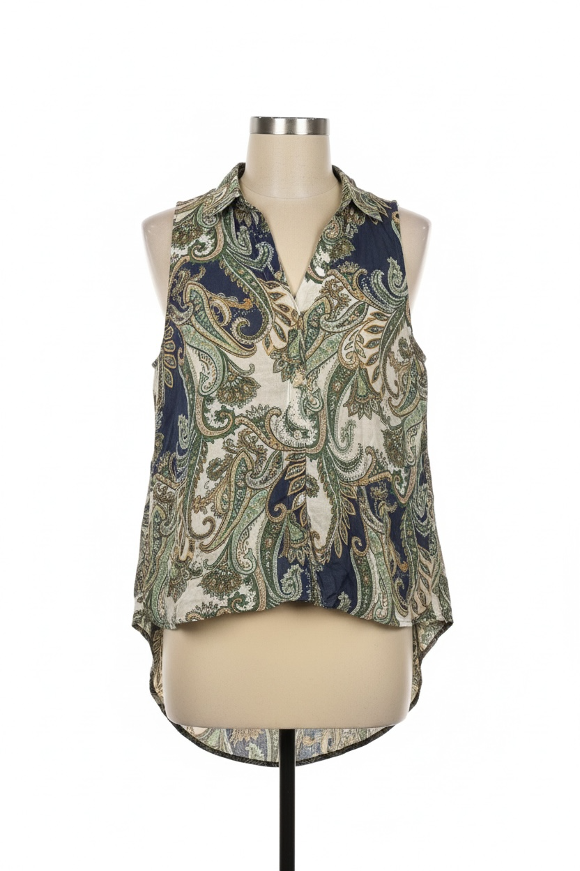 MNG (Mango) Vintagey Women's Top (Size S)